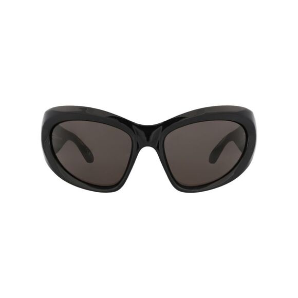 Balenciaga Shield-Frame Bio Injection Sunglasses Black Womens